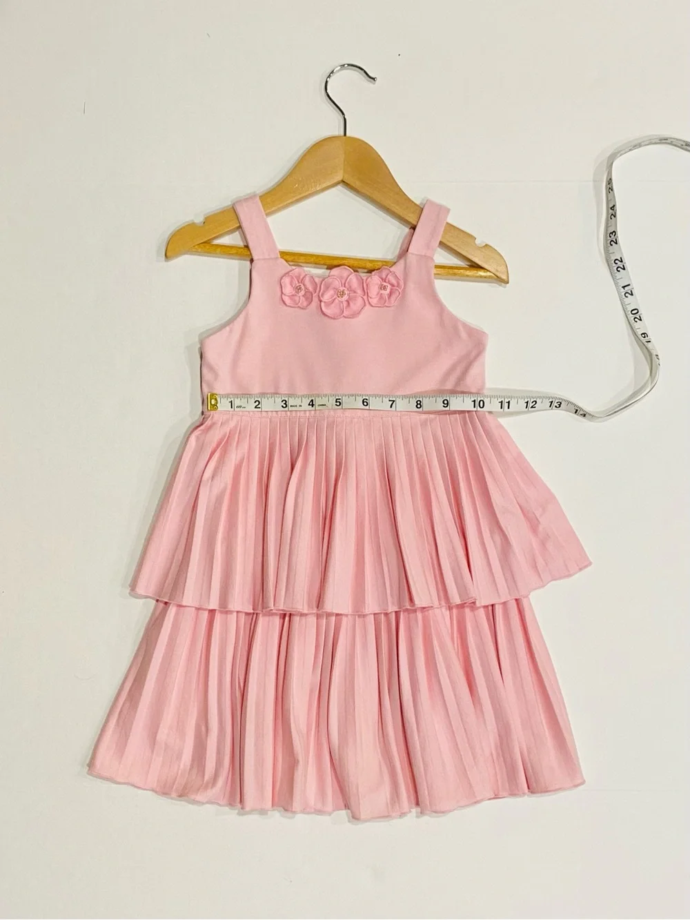 Gymboree Girls ‘Easter Celebrations’ Pink Pleated Tiered Sleeveless Dress Size 4